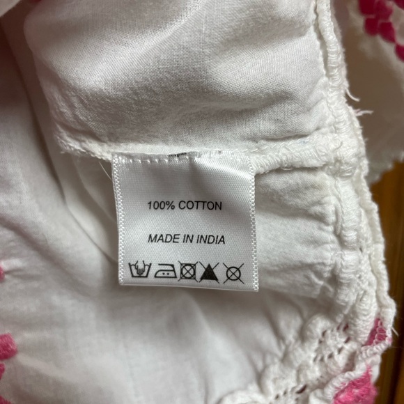 AREA White and Pink EmbroideredSleeveless Dress Size S - Picture 11 of 16